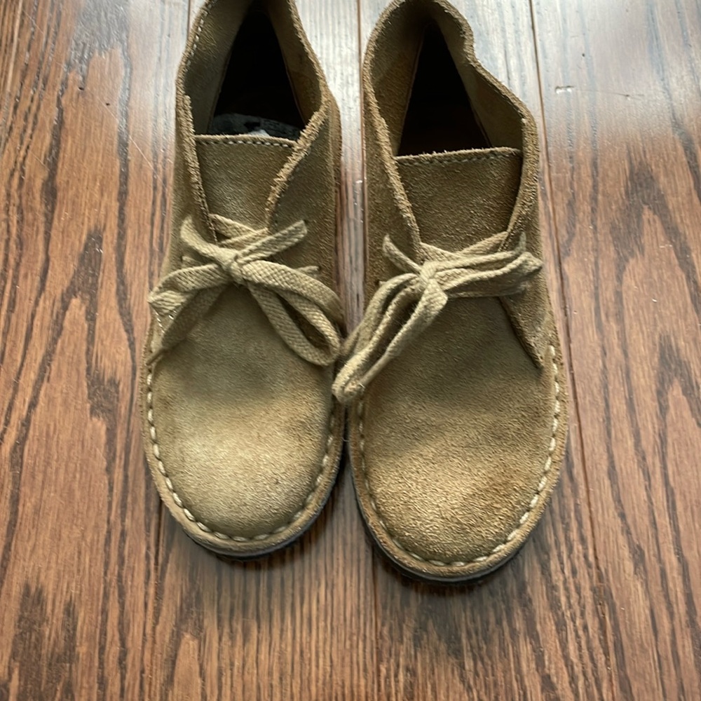 Crewcuts tan suede boot little kids size 12